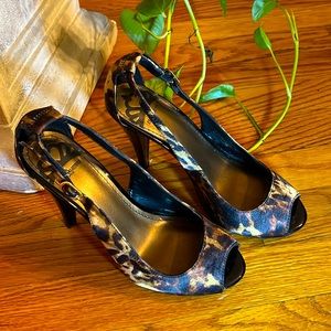 Leopard print heels by Fergie